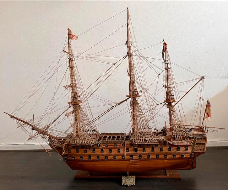 HMS Victory Scheepsmodel - 100cm Teab, Hobby en Vrije tijd, Modelbouw | Boten en Schepen, Gebruikt, 1:50 tot 1:200, Overige merken