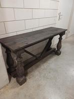 Sidetafel van oud hout, Ophalen, Zo goed als nieuw, 25 tot 50 cm, Rechthoekig