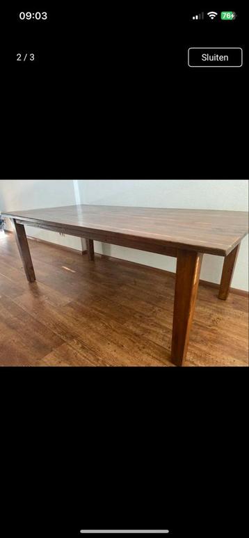 Eettafel 6 persoons. - 220x110 cm / (50€ direct meenemen) beschikbaar voor biedingen