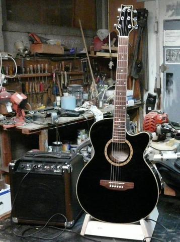 semi akoestische gitaar met versterker beschikbaar voor biedingen