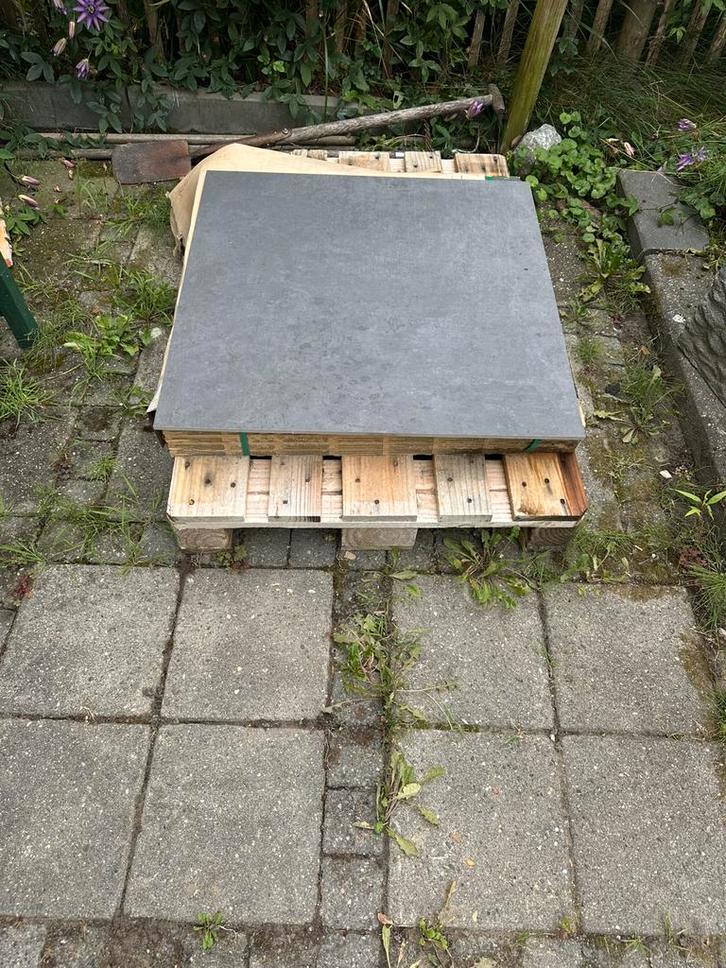 Grespania Manhattan Antracita 800 X 800 mm betonlook, Doe-het-zelf en Verbouw, Vloerdelen en Plavuizen, Zo goed als nieuw, Laminaat