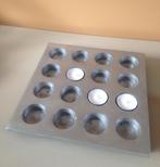 Decoratieve theelichtenhouder van gietaluminium, Ophalen of Verzenden, Zo goed als nieuw, Metaal, Grijs