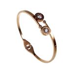 16 tot 18cm Bangle Armband Dames Roségoudkleurig RVS Stijve, Sieraden, Tassen en Uiterlijk, Armbanden, Met kristal, Staal, Birgitta-Gracht 33, 6465 EL Kerkrade, Nederland