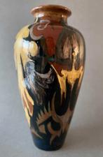 Rozenburg plateel, vaas met abstract Colenbrander decor, Antiek en Kunst, Ophalen of Verzenden