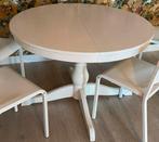 Ikea tafel met 4 stoelen op wieltjes, Huis en Inrichting, Tafels | Eettafels, Ophalen, Zo goed als nieuw, Rechthoekig, 50 tot 100 cm