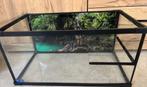 Schildpad aquarium met achtergrond, Dieren en Toebehoren, Reptielen en Amfibieën | Toebehoren, Ophalen, Zo goed als nieuw, Terrarium of Paludarium