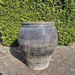 Orginele Indiase pot, oude kleipot, grijze kruik, landelijk, Ophalen, Nieuw, Overige kleuren, Overige materialen