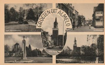 ALMELO Park Monument Kerk Grotestraat Kolkje Groeten beschikbaar voor biedingen