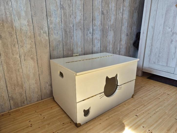 Werpkist, kittenren, weegschaal, en toebehoren, Dieren en Toebehoren, Katten-accessoires, Zo goed als nieuw, Ophalen