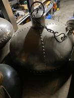 2 Hanglampen nikkel doorsnee 70 cm, Huis en Inrichting, Ophalen, Zo goed als nieuw, Metaal, 50 tot 75 cm