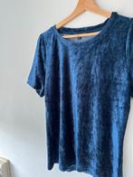 King Louie donkerblauw shirt velours, Kleding | Dames, T-shirts, Blauw, Maat 42/44 (L), Ophalen of Verzenden, Zo goed als nieuw