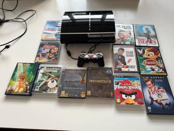 Playstation 3 met 7 films en 5 games beschikbaar voor biedingen