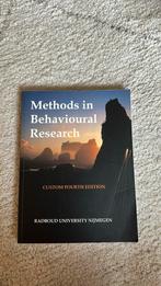 Methods in behavioural research - 4th ed Radboud University, Boeken, Psychologie, Ophalen of Verzenden, Zo goed als nieuw