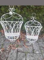 Set van twee Brocante Muur Plantenbakken Bloembakken Rekjes, Ophalen of Verzenden, Nieuw, Kunststof, Minder dan 30 cm