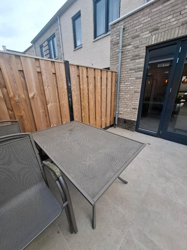 GRATIS tuinset, Tuin en Terras, Tuinsets en Loungesets, Gebruikt, Tuinset, Aluminium, 4 zitplaatsen, Eettafel, Stoel, Ophalen