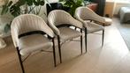 3x beige zand eetkamer stoelen MX Sofa Roma, Huis en Inrichting, Stoelen, Ophalen, Gebruikt, Overige kleuren, Drie