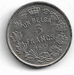 Belgie 5 Francs 1933 Frans, Ophalen of Verzenden