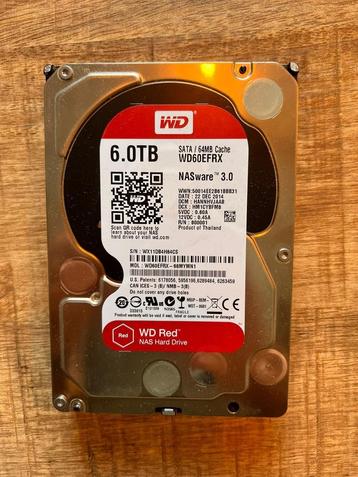 WD60EFRX - WD RED 6TB NAS schijven - 3 stuks te koop beschikbaar voor biedingen