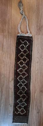Vintage Tapijt Tafelloper - Bruin/Beige Beloutch Strook?, Gebruikt, Vintage, Ophalen of Verzenden, Bruin