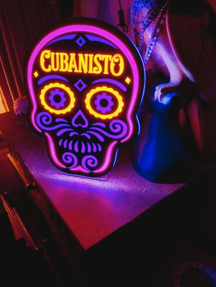 Cuba Havana Cubanisto bier led verlichting reclame bord, Verzamelen, Merken en Reclamevoorwerpen, Nieuw, Lichtbak of (neon) lamp