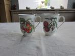 Zeldzame EngelseVintage  Portmeirion Pomona 2 bekers op voet, Huis en Inrichting, Keuken | Servies, Overige typen, Ophalen of Verzenden