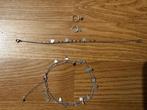 Sieraden set My Jewellery hartjes enkelbandje en armbandje e, Ophalen of Verzenden, Zo goed als nieuw, Zilver, Overige materialen