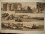 37 / Brederode / Overveen / Meerenberg / Litho 1876, Antiek en Kunst, Ophalen of Verzenden