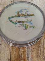 Vintage porseleinen draaiplateau met afbeelding van Venetië, Ophalen of Verzenden