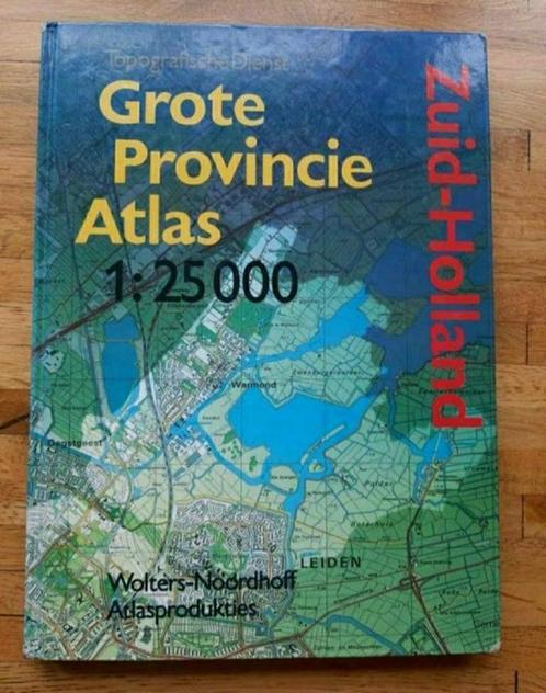 Boek grote provincie atlas zuid Holland topografische, Boeken, Atlassen en Landkaarten, Zo goed als nieuw, Ophalen of Verzenden