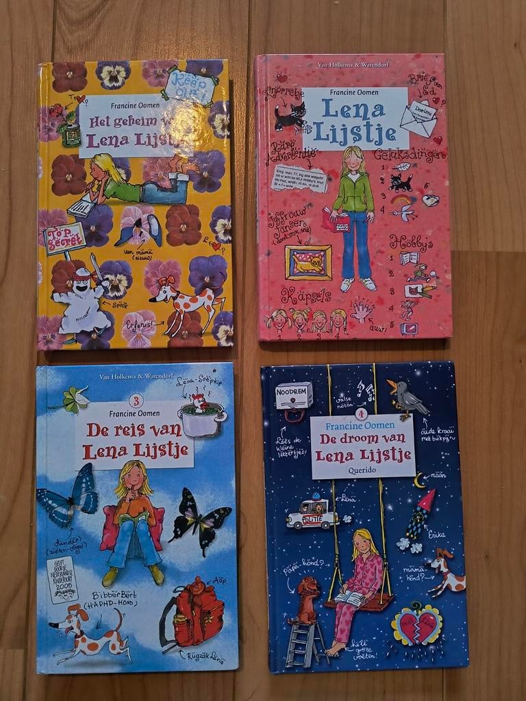 Lena Lijstje -  Francine Oomen - 4 delen, Boeken, Kinderboeken | Jeugd | 10 tot 12 jaar, Ophalen of Verzenden, Zo goed als nieuw