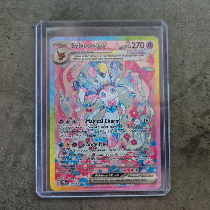 Sylveon Ex Prismatic Evolutions Pack Fresh, Hobby en Vrije tijd, Verzamelkaartspellen | Pokémon, Zo goed als nieuw, Ophalen of Verzenden