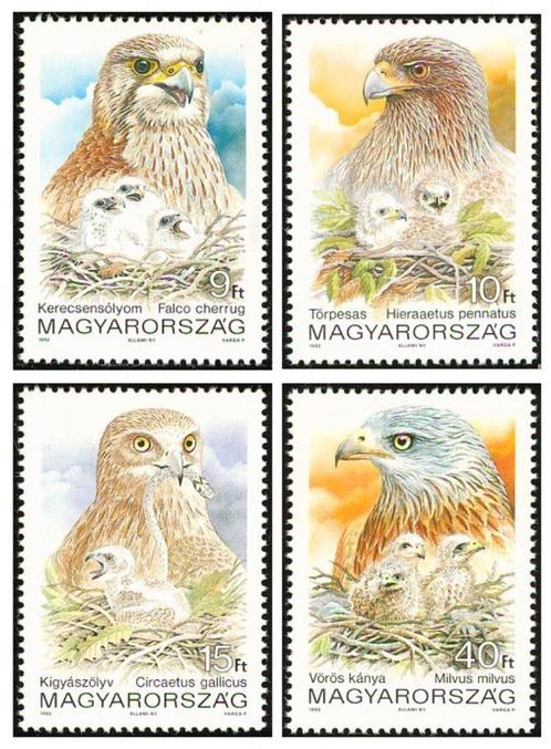HONGARIJE 29 - Dieren: vogels (roofvogels), Postzegels en Munten, Postzegels | Thematische zegels, Postfris, Dier of Natuur, Ophalen of Verzenden