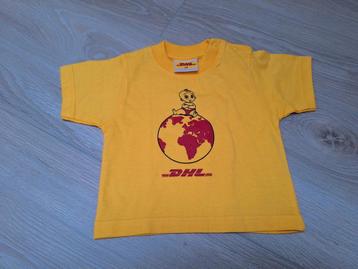 NIEUW geel DHL baby shirt - maat 62