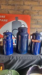 Vintage Emaille Kannen Set, Ophalen of Verzenden