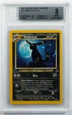 Umbreon Unlimited bgs 8 neo Discovery, Ophalen of Verzenden, Zo goed als nieuw, Losse kaart, Foil