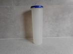 Tupperware Ruimtespaarder Rond 1,1 Ltr. Blauw, Huis en Inrichting, Ophalen of Verzenden, Zo goed als nieuw, Blauw, Bus of Trommel