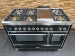 Luxe Fornuis Boretti Majestic 120cm hoogglans zwart rvs, Niet ingevuld, 60 cm of meer, Niet ingevuld, Ophalen of Verzenden