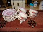 Boerenhoeve kop en schotels. 9 x., Antiek en Kunst, Antiek | Servies los, Ophalen of Verzenden