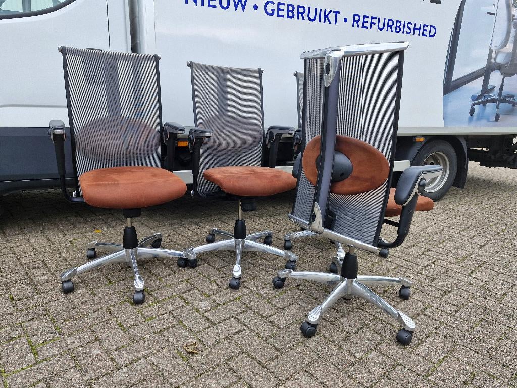 Hag H09 Inspiration high-end directie bureaustoel, Blaak 28, Bruin, Hag / Flokk, Ophalen of Verzenden