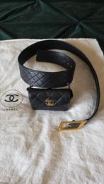 CHANEL Chanel Matelasse Belt Bag Waist Pouch Coco Black 94A, Ophalen of Verzenden, Zo goed als nieuw, Zwart, 5 cm of meer