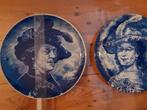 Twee Delfts Blauwe Decoratieve Borden, Ophalen of Verzenden