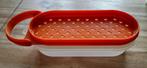 Tupperware raspaardje Oranje met opvangbak en deksel 21x9cm, Huis en Inrichting, Keuken | Tupperware, Ophalen of Verzenden, Zo goed als nieuw