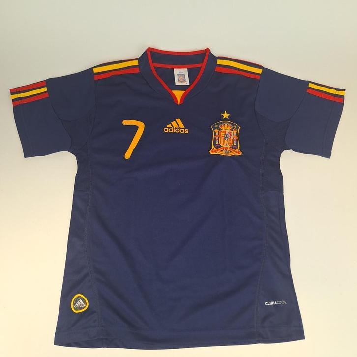 Kinder voetbalshirt Spanje David Villa 7, S, Verzamelen, Sportartikelen en Voetbal, Gebruikt, Shirt, Buitenlandse clubs, Ophalen of Verzenden