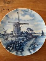 Delfts blauw bord zomer molens, Ophalen of Verzenden