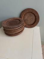 Rieten Onderborden - Set van 8, Huis en Inrichting, Woonaccessoires | Schalen en Manden, Ophalen, Gebruikt, Schaal, Rond
