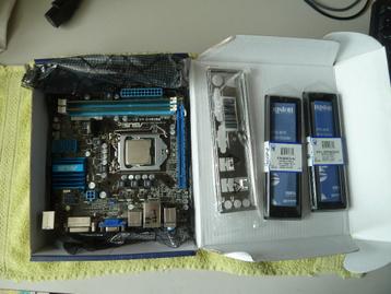 Ongebruikt moederbord ASUS P8H61-L+ 8Gb DDR3 Kingston+i7 cpu beschikbaar voor biedingen