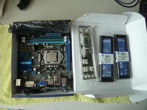 Ongebruikt moederbord ASUS P8H61-L+ 8Gb DDR3 Kingston+i7 cpu, Computers en Software, Moederborden, Nieuw, Intel, DDR3, Ophalen of Verzenden