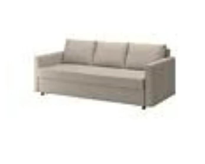 IKEA FRIHETEN sofabed | Beige (discontinued colour), Huis en Inrichting, Slaapkamer | Slaapbanken, Zo goed als nieuw, 100 cm, 220 cm