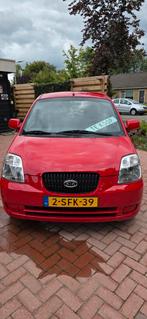 Kia Picanto 1.1 48KW 2007 Rood, Auto's, Kia, Stof, 4 cilinders, Handgeschakeld, Grijs