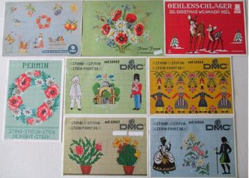 Boekjes,Borduren,Kruissteek,DMC,Bloemen,Flora,Oehlenslager beschikbaar voor biedingen
